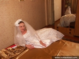 Russian teen bride does horny posing