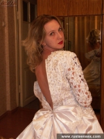 Russian teen bride does horny posing