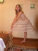 Russian teen bride does horny posing