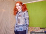 Russian teen redhead sucking cock and fucked