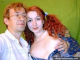 Russian teen redhead sucking cock and fucked