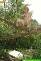 Naked pisser
