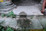Pissing outdoor in old rotunda