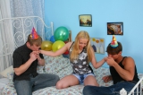 Blond virgin got her