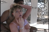 Wild blonde in interracial