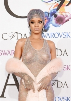 Rihanna Classes Up An Event In A See Thru Dress