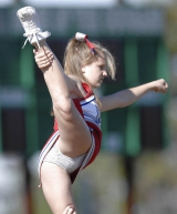 Teen cheerleaders