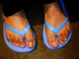 My beautiful feet in sandals
