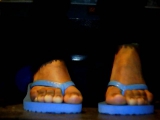 My beautiful feet in sandals
