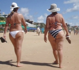 Bigger ladies look great in bikinis too!