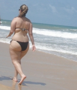 Bigger ladies look great in bikinis too!