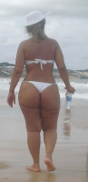 Bigger ladies look great in bikinis too!