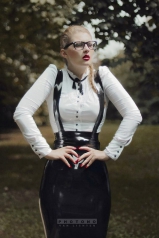 German latex dirndl