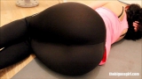 Big ass gym workout booty camel toe spandex lycra