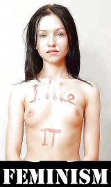 Gorgeous Big-Titted Brainless Bimbos, ugly feminist skanks