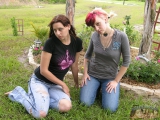 2 Amateur Punk Emo Teen Girls Spread Asses