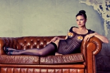 Latex lesbian oiled