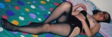 I Caterina in black stockings