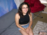 Glasses Teen Modeling Nude