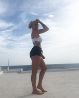 my girl at the gym