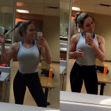 my girl at the gym