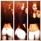 Tight chav teen selfies - check out the body on this slut