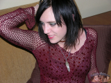 CUTE PUNK ROCK GIRL SPREADS LEGS