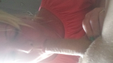 Blonde slut deapthroats cock