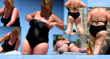BBW and SSBBW beach voyeur (My work)