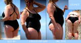 BBW and SSBBW beach voyeur (My work)