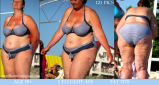 BBW and SSBBW beach voyeur (My work)