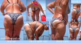 BBW and SSBBW beach voyeur (My work)