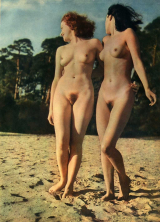 Pretty women. Hairy pussy. Retro. 3