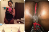 Sexy Amateur Ebony Dressed Undressed