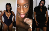 Sexy Amateur Ebony Dressed Undressed