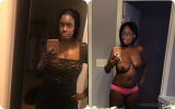 Sexy Amateur Ebony Dressed Undressed