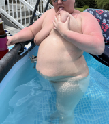 Hot BBW wife with big nipples, sexy belly and hairy pussy