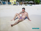 In the beach,before to fuck a mature slut bitch