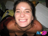 Hot girlfriend facial after