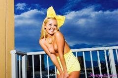 Aaliyah Love on a balcony - N