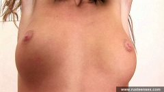 Teen brunette masturbates at home - N