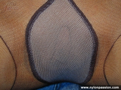 Pantyhose loving couple enjoy fetish fuck - N