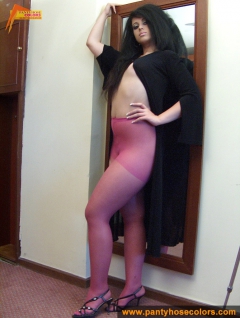 Pink pantyhose ripped off - N