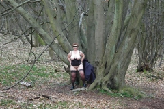 Out in the woods. - N
