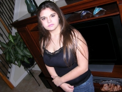 Chubby Teen Babe Models Nude - N