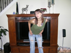 HAIRY ASSHOLE Brunette Babe - N