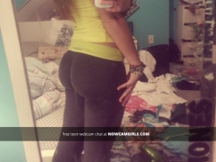 Teen leggings ass from nowcamgirls.com - N