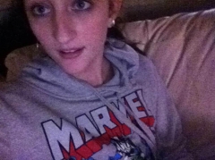 Hairy nerdy teen - geek queen nude selfies - N