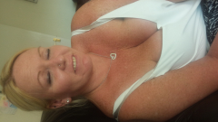 Blonde with tits out - N