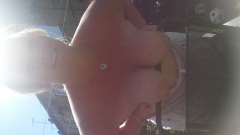 Cum on blonde tits - N